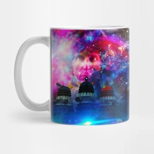 time and space 4th Doctor and Daleks Mug